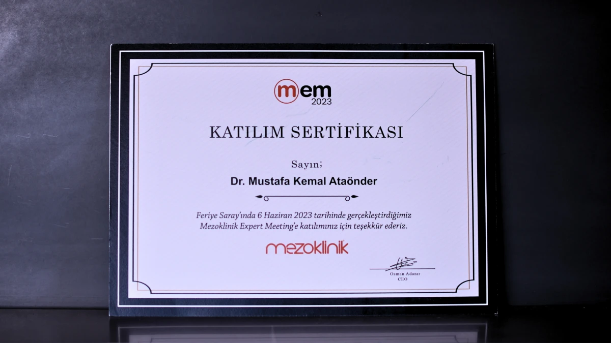 Dr. Mustafa Kemal Ataönder - Medikal Estetik Uzmanı