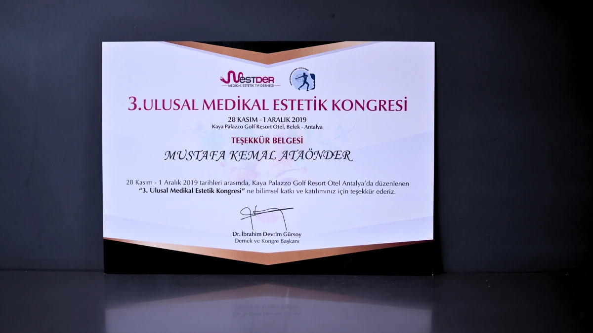 Dr. Mustafa Kemal Ataönder - Medikal Estetik Uzmanı