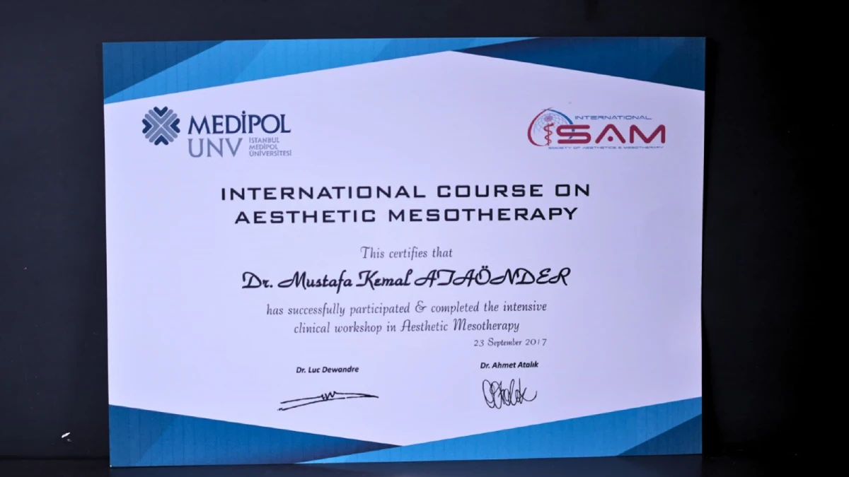 Dr. Mustafa Kemal Ataönder - Medikal Estetik Uzmanı